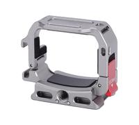 Naroote Adaptador de Expansión de Jaula para Cámara de Bolsillo 3/4, Soporte de Montaje Multifunción de Aleación de Aluminio Resistente con Zapata Fría para Fotografía Al Aire Libre, Incluye Correa