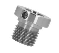 Naroote Adaptador de Husillo de Torno de Acero Inoxidable, Manguito Reductor para Carpintería, Husillo Extensible, Rosca Macho de 33 Mm, Rosca Hembra de 25 Mm, Longitud de 48
