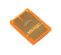 Naroote Adaptador de Tarjeta de Memoria Lector de Tarjetas de Almacenamiento Profesional para, Adaptador de Consola de Juegos Plug and Play Transparente para Software Homebrew (naranja transparente)