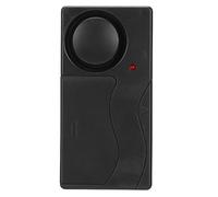 Naroote Alarma de Vibración Inalámbrica Antirrobo 110dB Alarma de Bicicleta de Seguridad para Ventana de Puerta con Control Remoto para Bicicleta Hogar Material ABS Negro