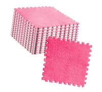 Naroote Alfombra de Rompecabezas de Espuma para Piso de Habitación (Rosa