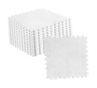Naroote Alfombra de Rompecabezas de Espuma para Piso de Habitación (White)