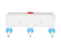 Naroote Alimentador de Leche para Animales Pequeños con 3 Chupetes, Equipo de Alimentación Eficiente para Lechones y Corderos para Granjas de Cría, Silicona Plástica Duradera, Capacidad de 3 litros