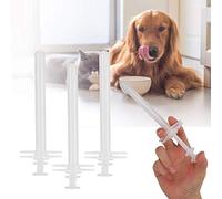 Naroote Alimentador de Medicamentos para Mascotas, Herramienta Práctica para Perros Pequeños y Gatos, Juego de 3 Piezas, Fácil de Usar, Plástico de 5,9x2x0,6 Pulgadas
