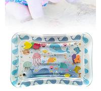 Naroote Almohadilla de Hielo para bebé, Colchoneta Inflable de Vida Marina para Estimulación Sensorial y Habilidades Motoras de Niños Pequeños, PVC Azul de 50 * 70cm