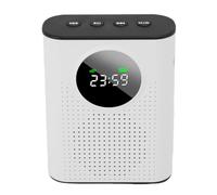 Naroote Amplificador de Voz Inalámbrico, Micrófono Bluetooth Portátil para Profesores con Micrófono de Solapa Magnético y Pantalla LED, Sonido Nítido, para Discursos, Clases