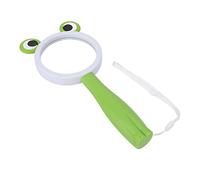 Naroote Amplio de Mano, Niños Que Leen Lupa de Lupa Acrílico Profesional Safe Material para Niños Experimento de Ciencia (Estilo Rana)