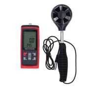 Naroote Anemómetro Portátil, Medidor CFM Digital de Velocidad del Viento, Probador de Velocidad de Flujo de Aire con Medidor de Temperatura, Ideal para Operación en el Mar
