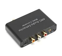 Naroote ARC Extractor DAC Converter Extractor de Compacto para HDTV DVD Aleación de Aluminio Negro