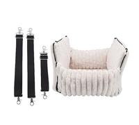 Naroote Asiento de Coche para Perros, Plegable Desmontable, Lavable Portátil, Multiuso Elevador de Asiento para Mascotas con Bordes Altos en Forma de U & Paredes Laterales Flexibles