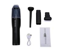 Naroote Aspirador de Mano, Aspirador Portátil sin Cable con Excelente Filtración, Boquilla para Rincones y Cepillo, Dispositivos de Limpieza Compactos para Alfombras y el Hogar (Black)