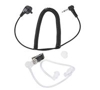 Naroote Auricular Walkie Talkie de 3,5 Mm, Auriculares ABS con Conducto de Aire de un Oído con Tubo Acústico Transparente, Aislamiento de Ruido de Audio Claro Cable de 50 Cm para