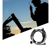 Naroote Auriculares de Moda del Auricular de 3.5m M 1 Pin para la Radio Bidireccional, Tapón Auditivo de Repuesto para la Multitud del Hotel, Material del ABS