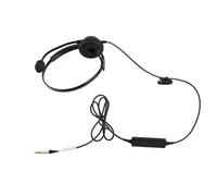 Naroote Auriculares de un Oído Cómodos Auriculares con Cable con Cancelación de Ruido para Centro de Llamadas Uso Profesional ABS Negro 1 Unidad (Interfaz única de 3,5 mm)