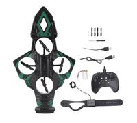 Naroote Avión RC Flying Sword, Avión Acrobático Recargable con Control Remoto y Luces Geniales, Diseño para Volar en Círculos y Flotar en 360°, para Adolescentes Adultos (Green)