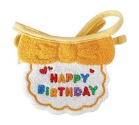 Naroote Baberos y Sombreros para Perros, Bonitos Accesorios de Fotografía con Estampado, Sombreros para Gatos y Toalla de Saliva, Ajustables para Gatos para Fiesta de Cumpleaños (Babero y Gorro