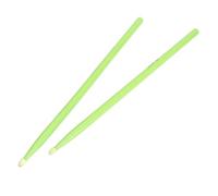 Naroote Baquetas, Consistencia Mejorada Ergonómica Portátil 5A 2 Pares de Baquetas Coloridas para Rendimiento (GREEN)
