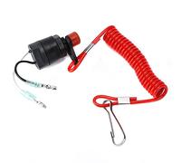 Naroote Barco Training Switch Lanyard, Cama de Seguridad para Botes Switch de Asesinato PVC ABS 688-82575-01 Interruptor de Matar Al Motor Fuera de Borde para Bote