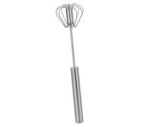 Naroote Batidora de Huevos Multifuncional de Acero Inoxidable, Batidora de Crema Duradera para Color de Cabello para Uso en Salón, 10,2x2,8 Pulgadas (Presione el agitador)