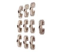 Naroote Bisagras de Gabinete de Cierre Suave, 10 Piezas Bisagra Plegada de Esquina para Muebles de Puerta de Armario, Herrajes para Puerta de Cocina con Superposición Completa Oculta, Ideal para