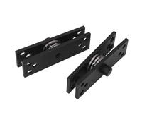 Naroote Bisagras de Pivote para Puerta, Bisagra de Puerta Oculta de Acero Inoxidable, Estantería Oculta Coaxial Arriba y Abajo, Herrajes de Pivote Invisibles Secretos de Madera para Estantería