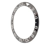 Naroote Bisel de UHR, Insertando para Lunette para un Reloj Exquisito Suave con una Base Negra y Figuras Blancas para la Invención del Reloj en Casa (38 mm)