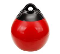 Naroote Bola de Parachoques para Barco, Parachoques Inflable para Yates, Veleros, Botes de Remos, PVC Negro y Rojo, 3,8mm de Espesor, 1 Pieza (A30)