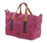 Naroote Bolsa de Viaje Al Hombro para los Fines de Semana, Cremallera Versátil, Exterior, Tela de Oxford Impermeable, Bolsa de Viaje Grande para Hombres y Mujeres (Violeta)