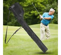 Naroote Bolsa Impermeable de Nailon para Palos de, Funda Protectora Portátil para Accesorios de Golfista, Correa de Hombro Ajustable y Bolsillos con Cremallera, Adecuada para Amantes del,