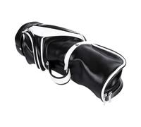 Naroote Bolsa Térmica para Vino, Porta Botellas de Vino Aislada Mini de PU for Transporte y Picnic (Blanco Negro)