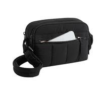Naroote Bolso de Hombro Hinchado para Mujer, de Nailon, Ligero, Suave y Acolchado, Moda Informal, Compacto Pero Espacioso, Versátil para Viajes Diarios, 9,06 X 2,76 X 5,91 Pulgadas (23 * 7 * 15cm)