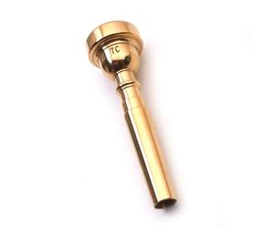 Naroote Boquilla de Trompeta Chapada en Oro 7C Tamaño Más Pequeño para Principiantes, Diseño Clásico, Gran Regalo para Músicos (STC)