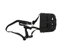 Naroote Bozal de Pastoreo de Caballo Negro, Cubierta Bucal Antimordida de Fácil Respiración para Ecuestre, Material Suave, para la Salud y Seguridad del Caballo