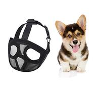 Naroote Bozales para Perros Cubierta Bucal de Malla Transpirable Ajustable, Agradable para la Piel y Fácil de Limpiar, para Perros Difíciles de Ajustar, Material de Poliéster para de Todos los (C)
