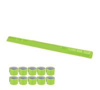 Naroote Brazalete Reflectante de Alta Visibilidad para Equitación Deportiva, Paquete de 10 (GREEN)