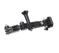 Naroote Brazo de Montaje para Casco, Soporte de Cámara Ajustable con Almohadilla Adhesiva Curva, Ideal para Bicicleta, Motocicleta, esquí, Béisbol, Escalada en Roca y Cascos
