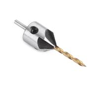 Naroote Broca Avellanadora de Acero, Herramienta Eficiente para Trabajar la Madera para Biselar y Desbarbar, 10 Tamaños para Varios Proyectos, para Entusiastas de la Carpintería (Sencillo 3mm +