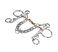 Naroote Broca de Caballos, Equipo de Entrenamiento de Caballos de Acero Inoxidable Pelham Horse bit bit Conector Accesorio de Accesorios de de para para Principiantes Ecuestres