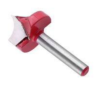 Naroote Broca Enrutadora de Punta de Aguja con Ranura en V, Grabado CNC 3D de Doble Filo, Vástago de 6mm para Carpintería, Guía de Borde de Chaflán Acrílico MDF, 1 ud. (Diámetro de la hoja de 18 mm.)