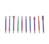 Naroote Cabezal de Molienda de Uñas, Cortando 10pc Deslumbrante Color de Uñas Multifuncional