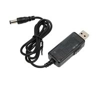 Naroote Cable de Aumento USB, Cable de Refuerzo USB Ajustable de 5 V a 12 V con Punta de Conector para Ventilador