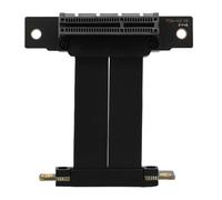 Naroote Cable de Extensión de Tarjeta Gráfica PCIE 4.0 GPU Flexible para Transferencia de Datos de Alta Velocidad para Carcasas de PC, Servidores y Aplicaciones de IA - Negro (10)