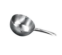 Naroote Cacerola Calentadora de Mantequilla de Acero Inoxidable, Cacerola Antiadherente para Calentar Leche, Multifuncional para Cocina Casera, 500g (22 cm/8,7 pulgadas)