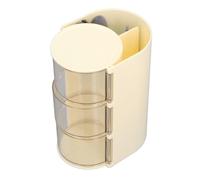 Naroote Caja de Almacenamiento de Hojaldre en Polvo, Plástico en Polvo -puff -portavasos 3 Tigre para el Lavabo (YELLOW)