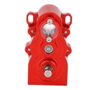 Naroote Caja de Cambios RC, Caja de Cambios Vertical CNC de Aluminio, de de Relación de Engranaje Ajustable para Coche de Control Remoto 1/10, Compatible con SCX10 (Rojo)