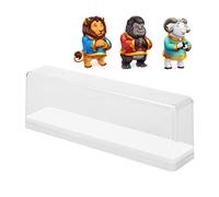Naroote Caja de Presentación de Colección de Figuras, Vitrina de Figura de Acción en Forma de Rectángulo Bien Organizada, Apilable a Prueba de Polvo para Oficina (White)