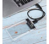 Naroote Caja Externa de Disco Duro Móvil USB 3.0 de Alta Velocidad de 2,5 Pulgadas, Compatible con Disco Duro de 2 TB, Conexión en Caliente para un Uso Fácil, Adecuada para Profesionales, Carcasa