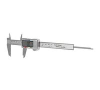 Naroote Calibrador Vernier Digital, Herramienta de Medición Electrónica Ligera para Proyectos de Bricolaje y Manualidades, Material ABS de 0 a 150 Mm