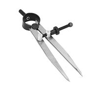 Naroote Calibradores Divisores de Ala con Tuerca de Resorte con Estructura de Pierna Plana para un Trazado Preciso de Cuero, Calibrador Divisor de Resorte Compacto para Entusiastas del Bricolaje