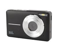 Naroote Cámara, 16x 2.4 Pulgadas Zoom de Color 44mp 1080p Pequeña Cámara Digital para Principiantes Fotografías (Black)